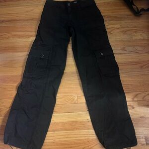 Garage Black Cargo Pants
